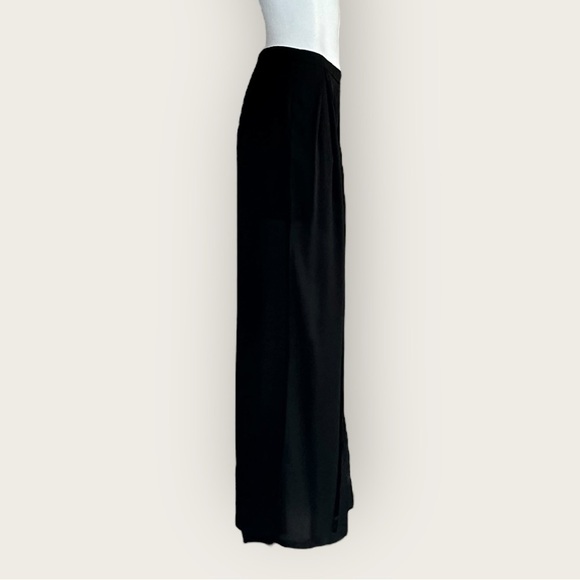 NWT | Krisa | Palazzo Slit Front Pants | Black | Medium - Picture 7 of 14